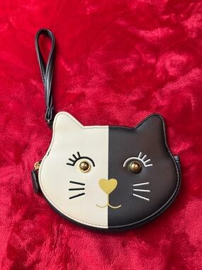 Luv Betsey by Betsey Johnson Tuxedo Cat Wristlet
